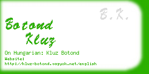 botond kluz business card